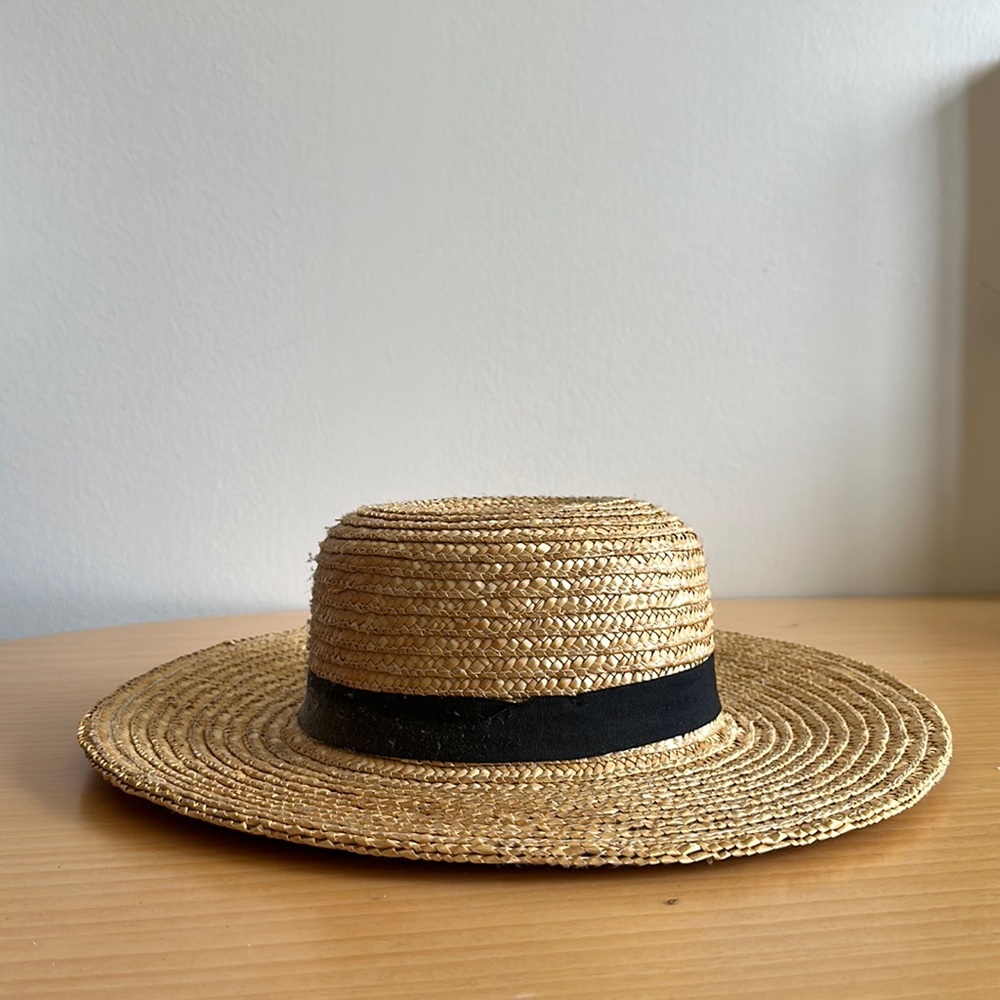 Urban outfitters straw boater hat